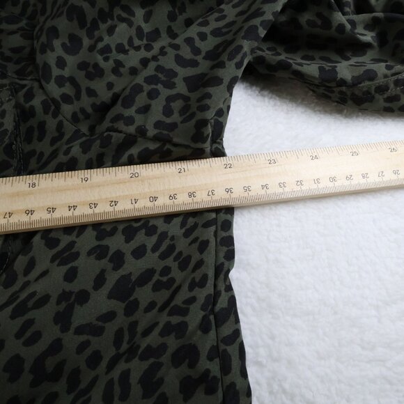Vigoss Leopard Print Anorak Utility Cargo Outfitted Women L Olive Jacket NWT - Picture 5 of 12